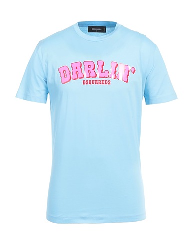 DSQUARED2 T-shirt Sky blue 100% Cotton