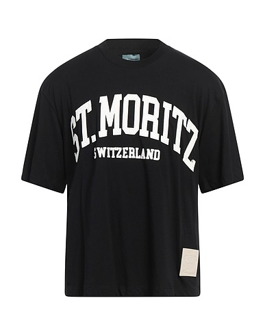 BALLY T-shirt Black 100% Cotton, Lambskin
