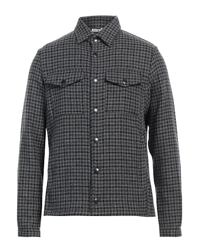 DESTIN Camicia a quadri Grigio 75% Lana, 25% Cachemire