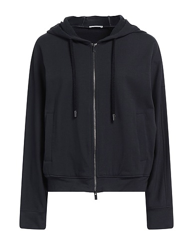 PESERICO Hooded sweatshirt Midnight blue 95% Cotton, 5% Elastane, Silk