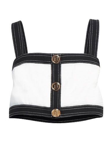 BALMAIN Top White 100% Cotton
