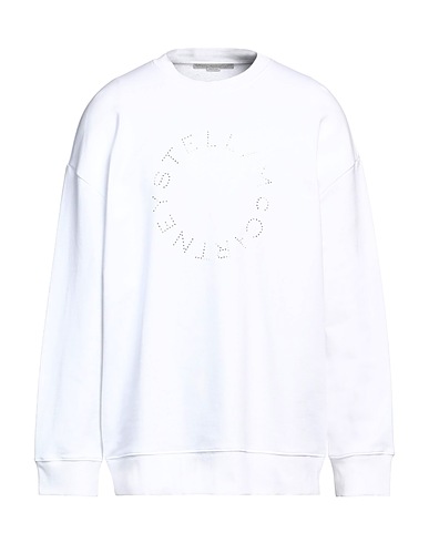 STELLA McCARTNEY MEN Sweatshirt White 100% Cotton, Elastane