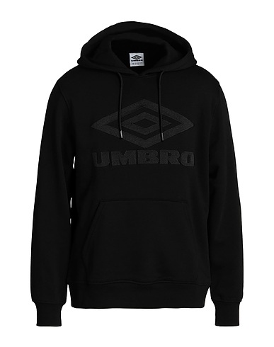 UMBRO Hooded sweatshirt Black 70% Cotton, 30% Polyester
