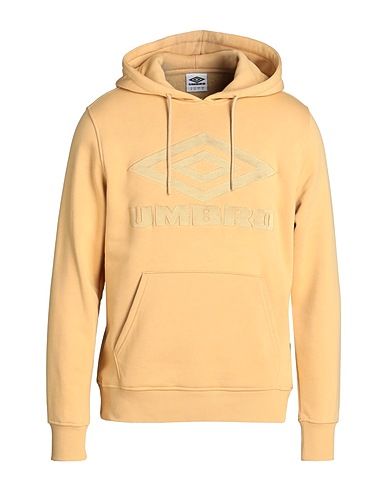 UMBRO Hooded track jacket  Beige 70% Cotton, 30% Polyester