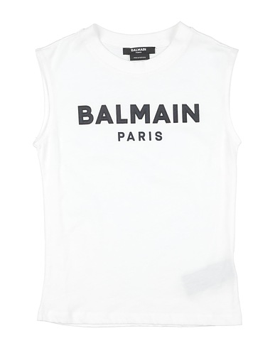 BALMAIN T-shirt BIANCO 100% Cotton, Elastane