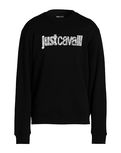 JUST CAVALLI Sweatshirt Black 100% Cotton