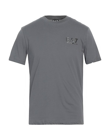 EA7 T-shirt Grigio 100% Cotone