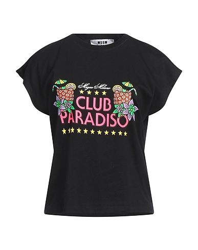 MSGM T-shirt Black 100% Cotton