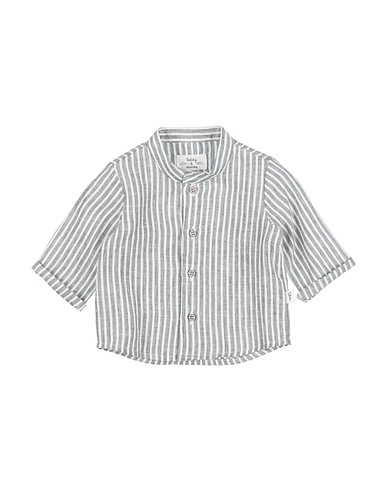 TEDDY & MINOU Patterned shirt Grey 100% Linen