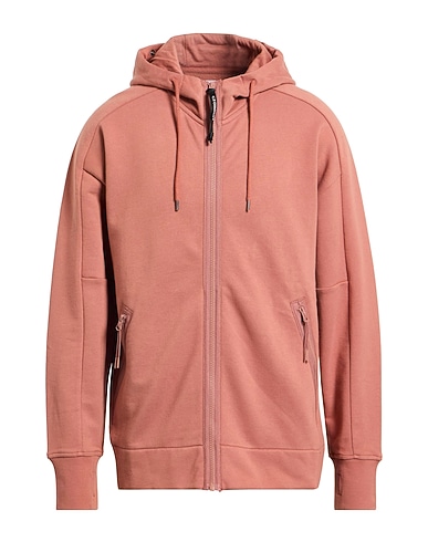 C.P. COMPANY Hooded track jacket  Antique rose 100% Cotton