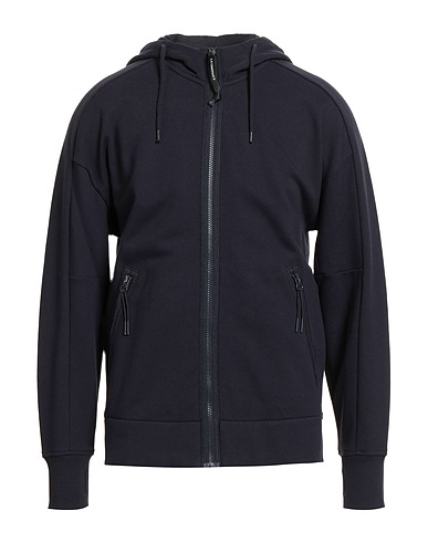 C.P. COMPANY Hooded track jacket  Midnight blue 100% Cotton