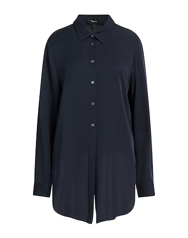 THEORY Silk shirts & blouses Midnight blue 100% Silk