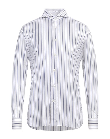 LUIGI BORRELLI NAPOLI Camicia a righe Blu 100% Cotone