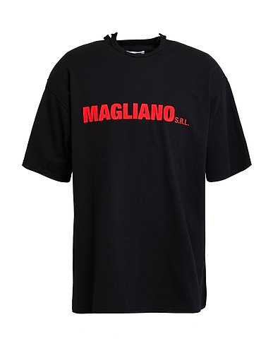 MAGLIANO T-shirt Nero 100% Cotone, Elastan