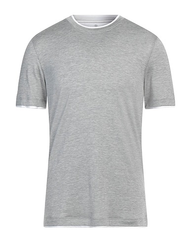 BRUNELLO CUCINELLI トップス グレー シルク 60% / コットン 40%