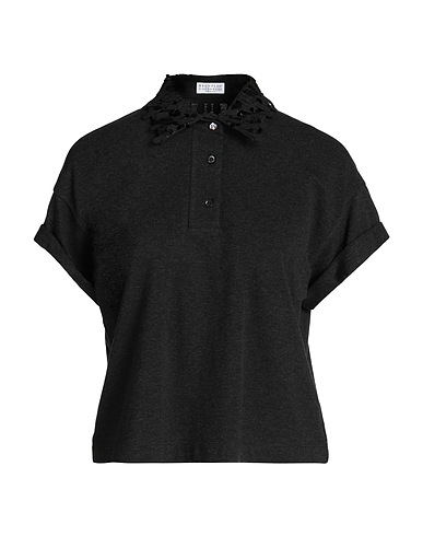 BRUNELLO CUCINELLI Polo shirt Charcoal 100% Cotton