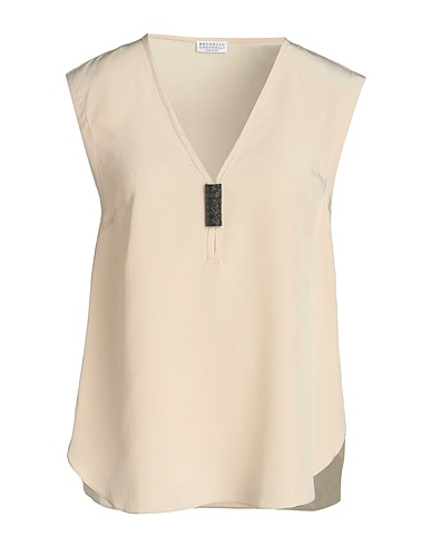BRUNELLO CUCINELLI Silk top Beige 100% Silk