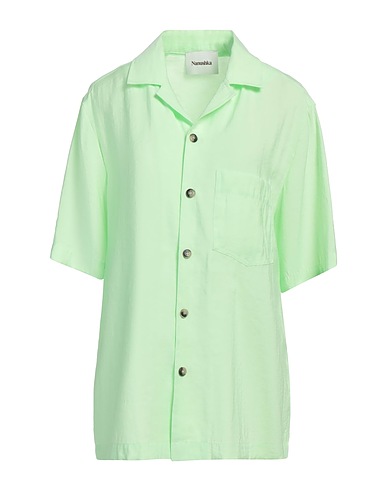 NANUSHKA Solid colour shirts & blouses Light green 85% Modal, 15% Polyester