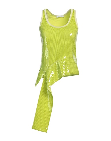 HELMUT LANG Top Lime green 97% Polyester, 3% Elastane