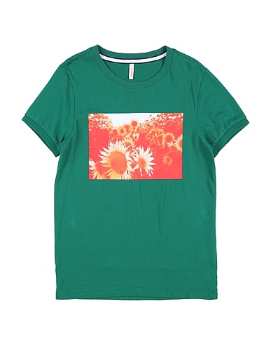 SUN 68 T-shirt Dark green 100% Cotton