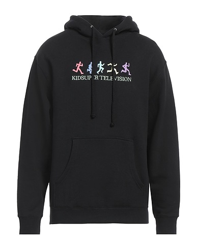 KIDSUPER STUDIOS Hooded track jacket  Black 70% Cotton, 30% Polyester