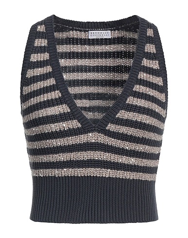 BRUNELLO CUCINELLI Top Midnight blue 100% Cotton