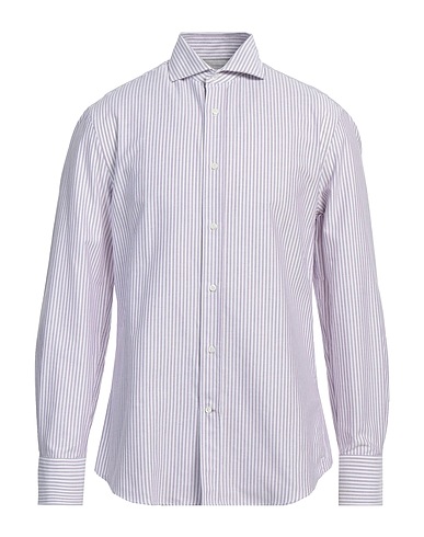 BRUNELLO CUCINELLI Striped shirt Purple 100% Cotton