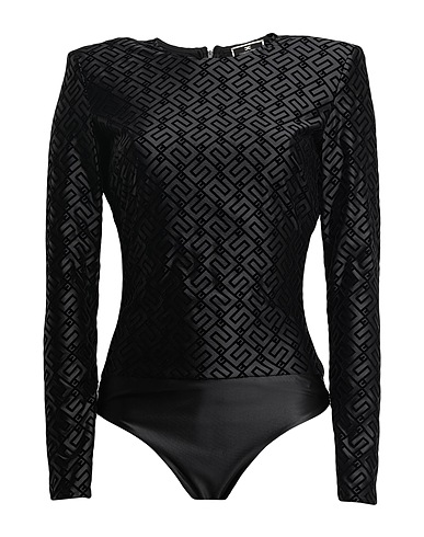 ELISABETTA FRANCHI TOPWEAR Black 78% Polyamide, 22% Elastane