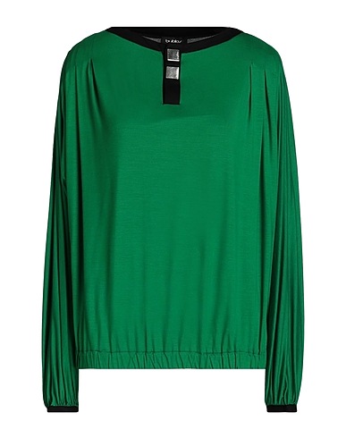 BYBLOS Top Green 96% Viscose, 4% Elastane, Silk