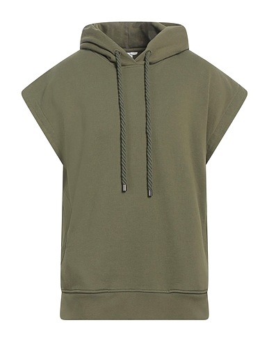 NOUMENO CONCEPT Hooded track jacket  Military green 100% Cotton
