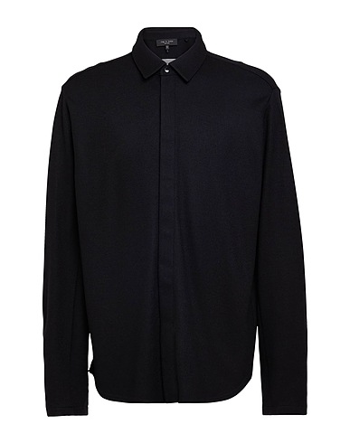 RAG & BONE Einfarbiges Hemd Schwarz 100% Wolle