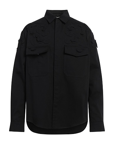 VALENTINO GARAVANI Solid colour shirt Black 100% Cotton