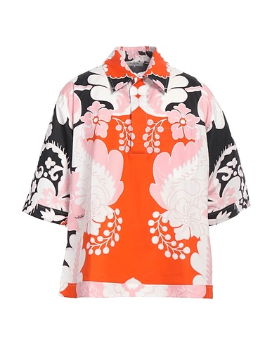 VALENTINO GARAVANI Patterned shirt Orange 100% Cotton
