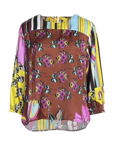 MANILA GRACE Top Chocolate brown 100% Viscose