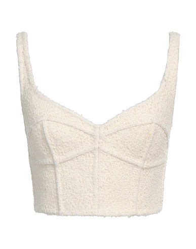 MARC JACOBS Top Cream 90% Virgin Wool, 10% Polyamide