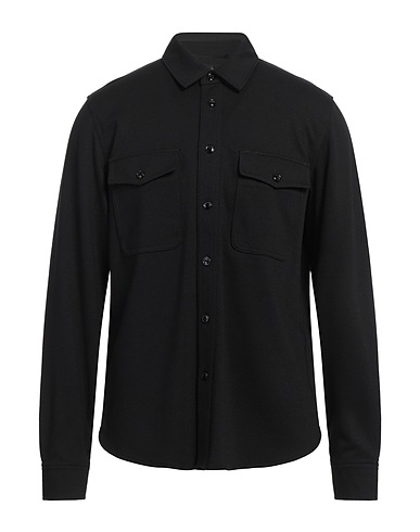 RAG & BONE Solid colour shirt Black 59% Viscose, 26% Polyamide, 11% Virgin Wool, 4% Elastane