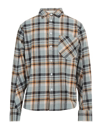 RAG & BONE Checked shirt Light green 100% Cotton
