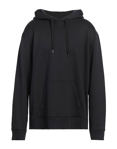 VALENTINO GARAVANI Hooded track jacket  Black 94% Cotton, 6% Polyamide, Elastane
