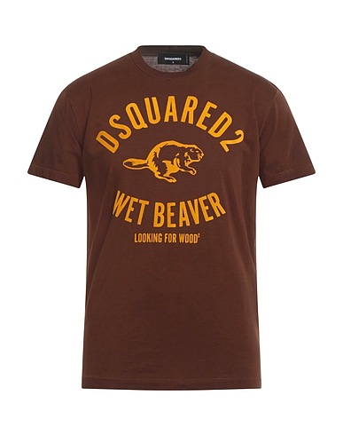 DSQUARED2 T-shirt Brown 100% Cotton