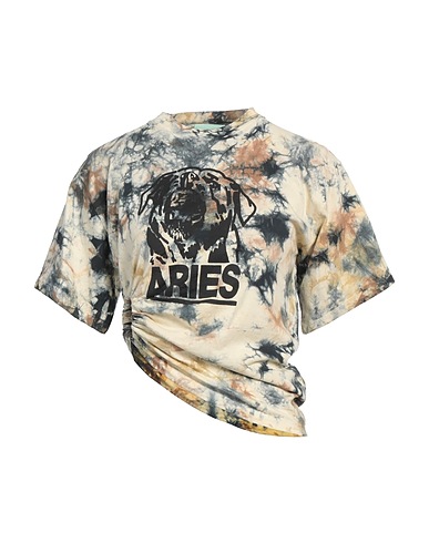 ARIES T-shirt Khaki 100% Cotton