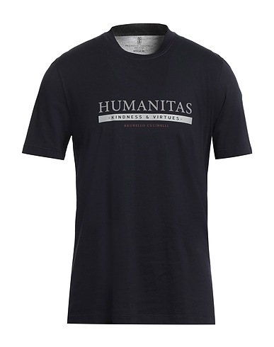 BRUNELLO CUCINELLI T-shirt Midnight blue 100% Cotton
