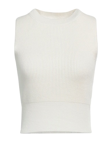 PESERICO Top White 60% Virgin Wool, 17% Silk, 13% Viscose, 9% Cashmere, 1% Polyester