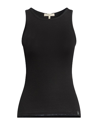 RAG & BONE Tank top NERO 48% Cotton, 48% Polyester, 4% Elastane