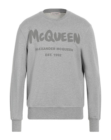 MCQUEEN Sweatshirt Grey 100% Cotton, Elastane