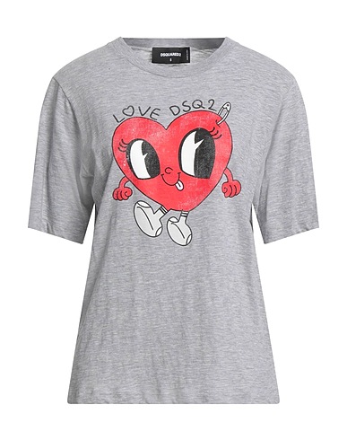 DSQUARED2 T-shirt Grey 88% Cotton, 12% Viscose