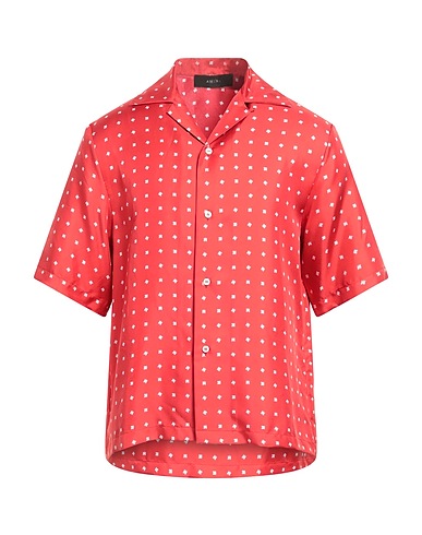 AMIRI Hemd mit Muster Rot 100% Seide