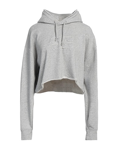 GANNI Hooded track jacket  Grey 100% Cotton