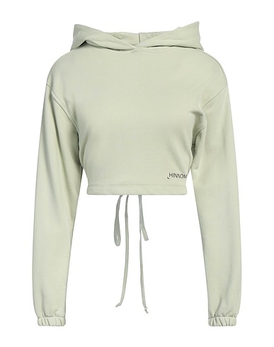 HINNOMINATE Hooded track jacket  Sage green 100% Cotton
