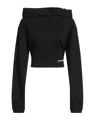 HINNOMINATE Hooded track jacket  Black 100% Cotton