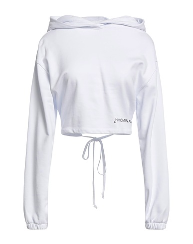 HINNOMINATE Hooded track jacket  White 100% Cotton